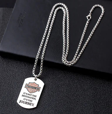 Trendy Men's Necklace with Hip-Hop Pendant and Chain