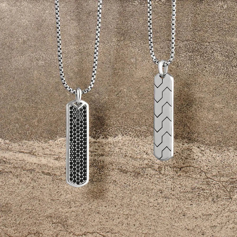 Men's Vintage Czech Crystal Necklace