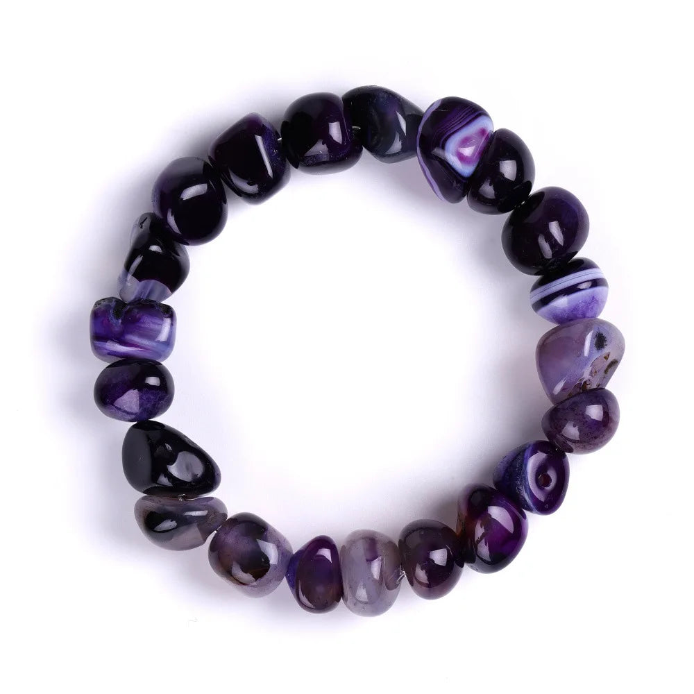 DIEZI Yoga Ethnic Multicolor Natural Irregular Stone Beads