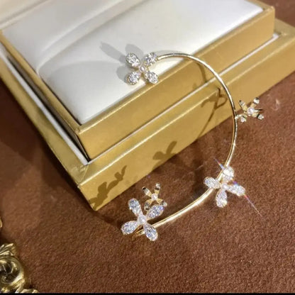 Butterfly Earrings Fashion Jewelry 2020 No Ear Hole Earing Trend Piercings Chain Aretes Accesories for Women Grils Navidad