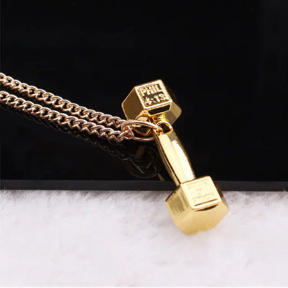 Stylish Dumbbell Necklace for Couples, Men's Pendant