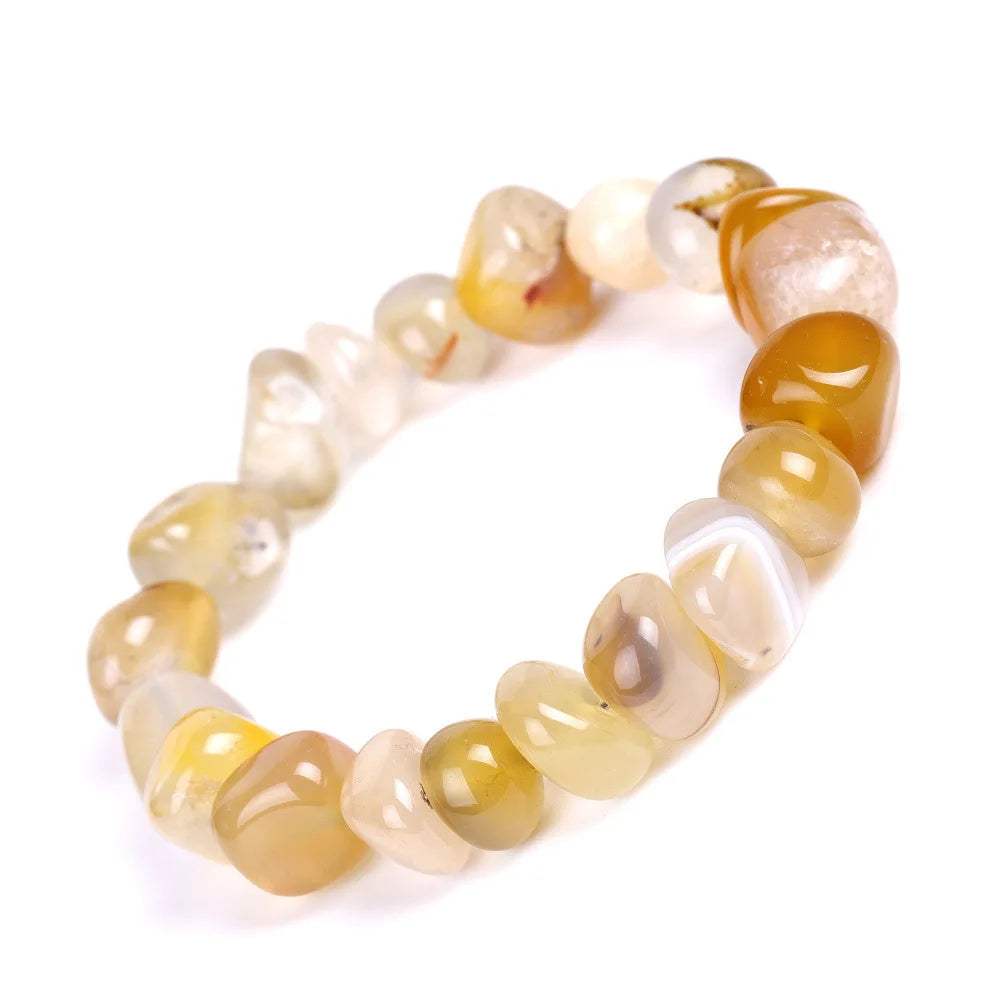 DIEZI Yoga Ethnic Multicolor Natural Irregular Stone Beads