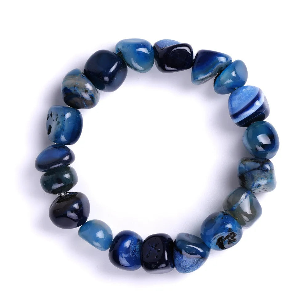 DIEZI Yoga Ethnic Multicolor Natural Irregular Stone Beads