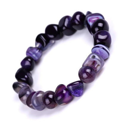DIEZI Yoga Ethnic Multicolor Natural Irregular Stone Beads