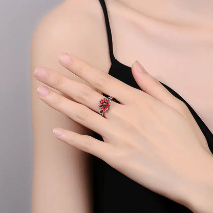 Lily Opening Adjustable Women's Ring