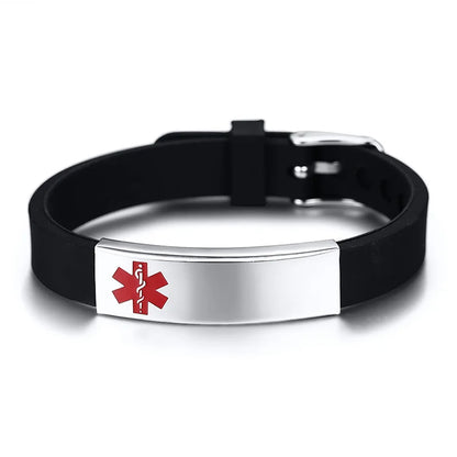 Vnox Engravable Medical Alert ID Bracelet