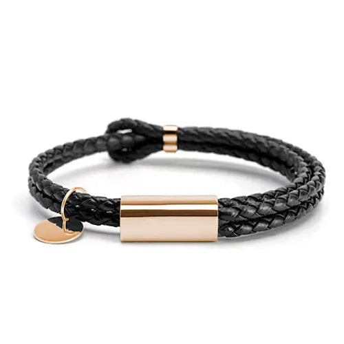 Leather Double Rope Braided Bracelet for Couples