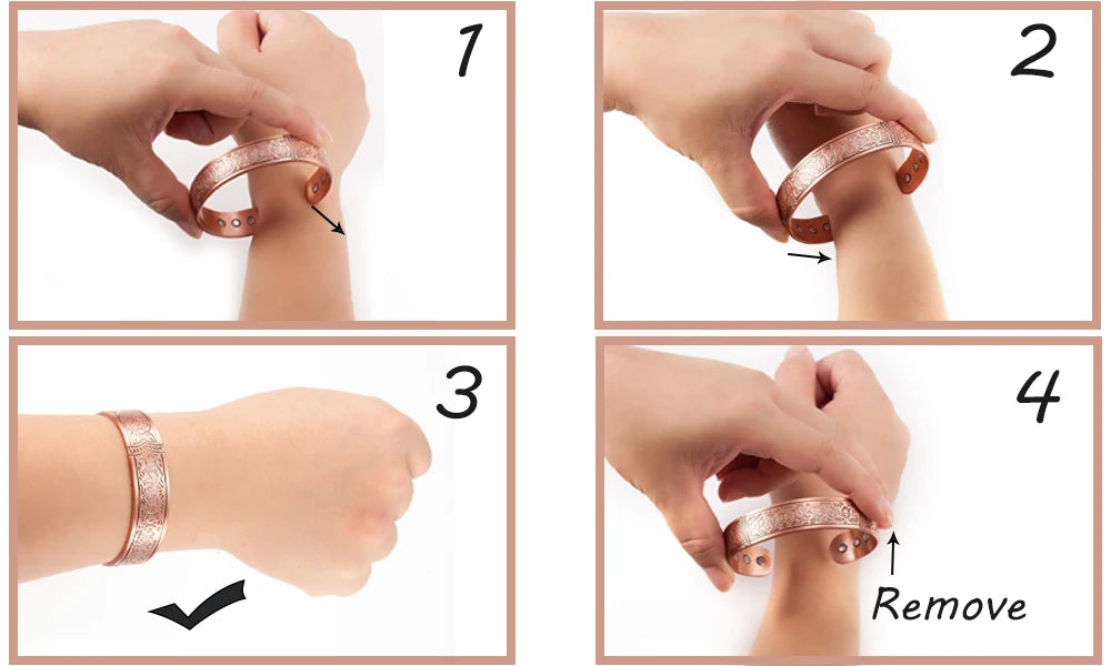 Vinterly Pure Copper Magnetic Bracelets