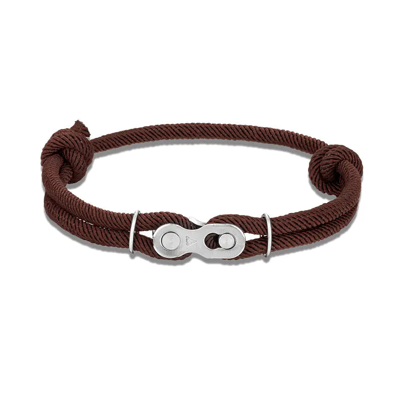 Adjustable Nautical Rope Men's Velcro Bike Bracelet