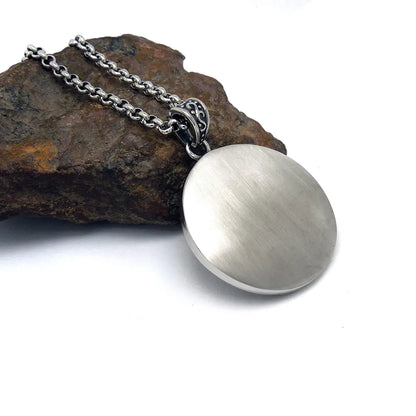 Bold Men's Titanium Steel Star Necklace with Pendant