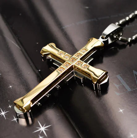 Men's Titanium Steel Cross Necklace