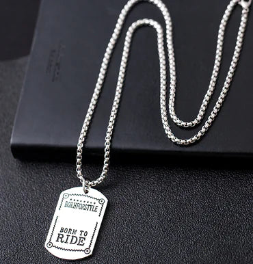 Trendy Men's Necklace with Hip-Hop Pendant and Chain