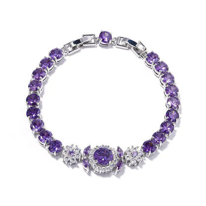 Purple Flower Luxury Women's Bracelet