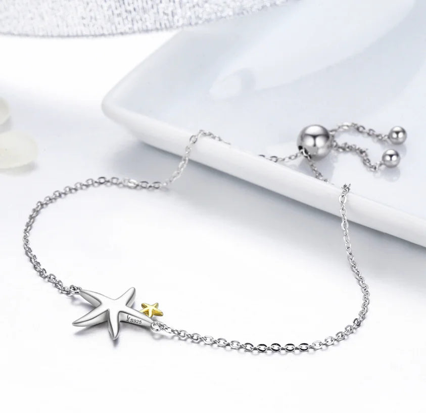 Starfish Link Chain Women's Bracelet