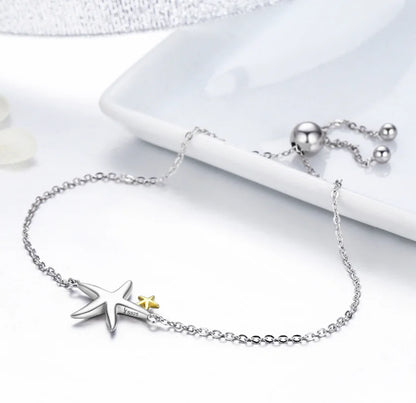 Starfish Link Chain Women's Bracelet