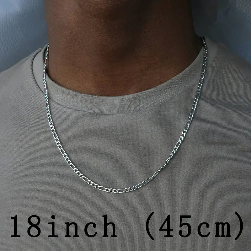 Men's Alloy Chain Necklace in Trendy Gold