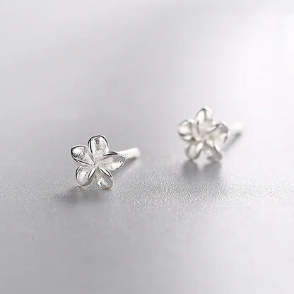 Flower Egg Earrings - Floral Stud Earrings