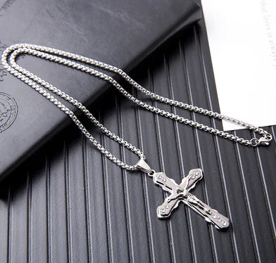 Trendy Men's Necklace with Hip-Hop Pendant and Chain