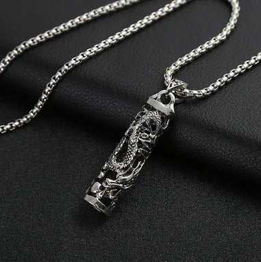 Trendy Men's Necklace with Hip-Hop Pendant and Chain