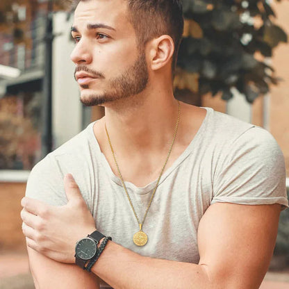 Men's Compass Pendant Necklace