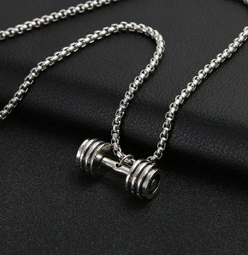 Trendy Men's Necklace with Hip-Hop Pendant and Chain