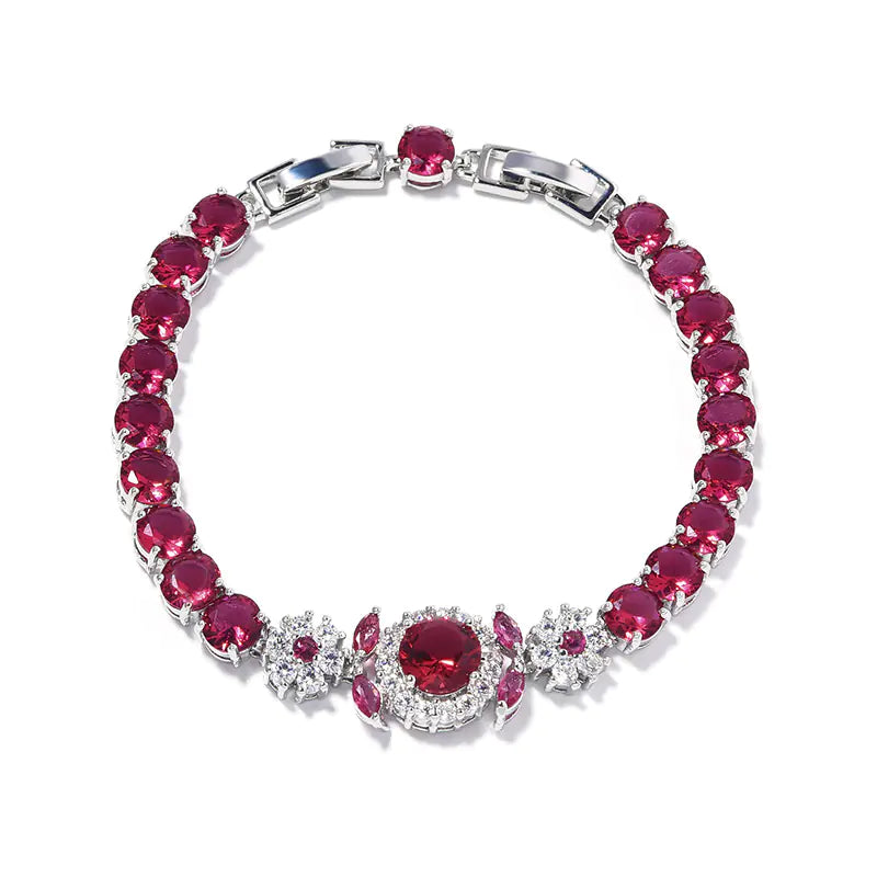 Purple Flower Luxury Women's Bracelet