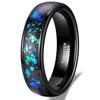 TRUMIUM Tungsten Opal Ring Opal