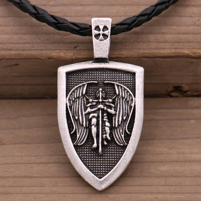 Men's Necklace with Amulet Pendant