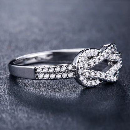 Elegant Luxury Zirconia Ring for Women's