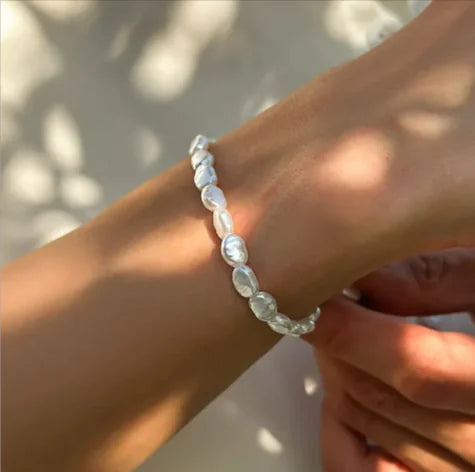 Men's Baroque Pearl Beaded Pendant Necklace