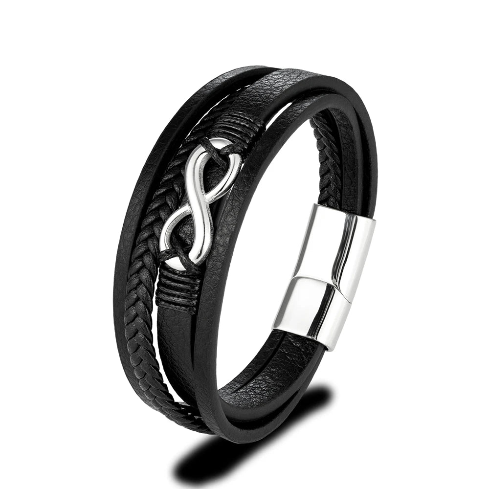 MKENDN Classic Men Infinity Bracelet