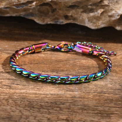 Punk Men Snake Link Chain Bracelets