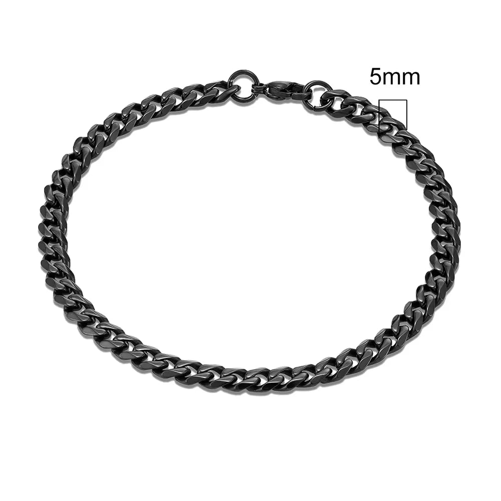Locomotive Men Punk Rock Stainless Bracelet