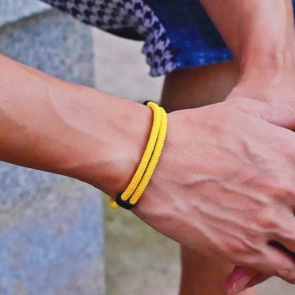 Fashion Mens 2pcs Sliding Adjustable Bracelet