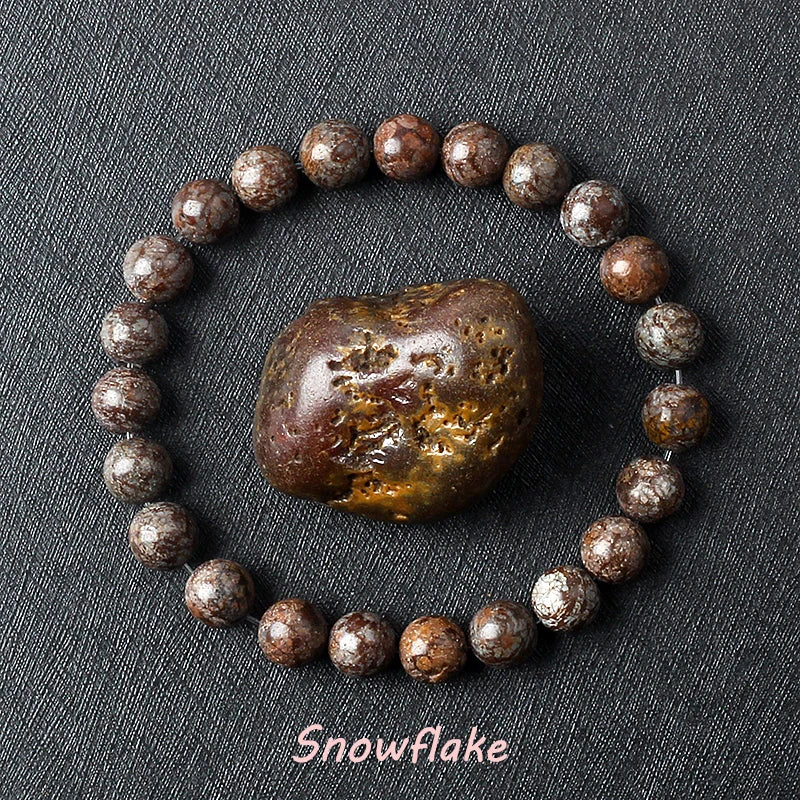 Real Gray Labradorite Bead Bracelet