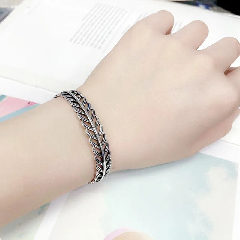 Feather Golden Flower Vintage Punk bracelet