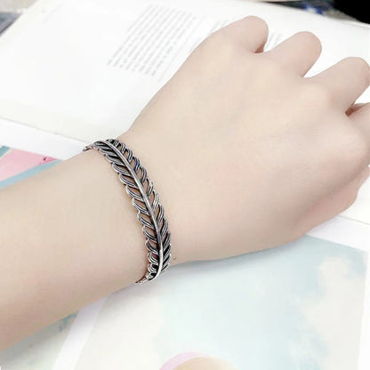 Feather Golden Flower Vintage Punk bracelet