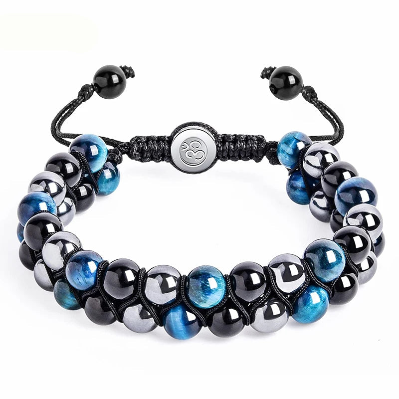 Triple Protection 8mm Beads Bracelet
