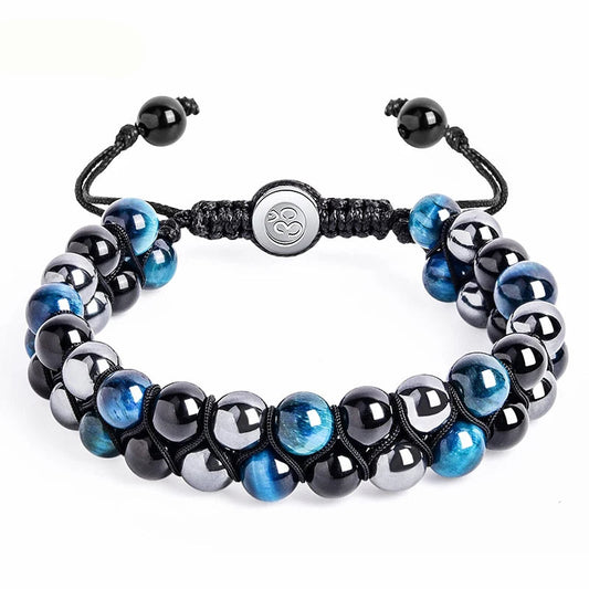 Triple Protection 8mm Beads Bracelet