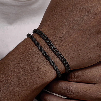 2pcs Men's Chain Bracelets,