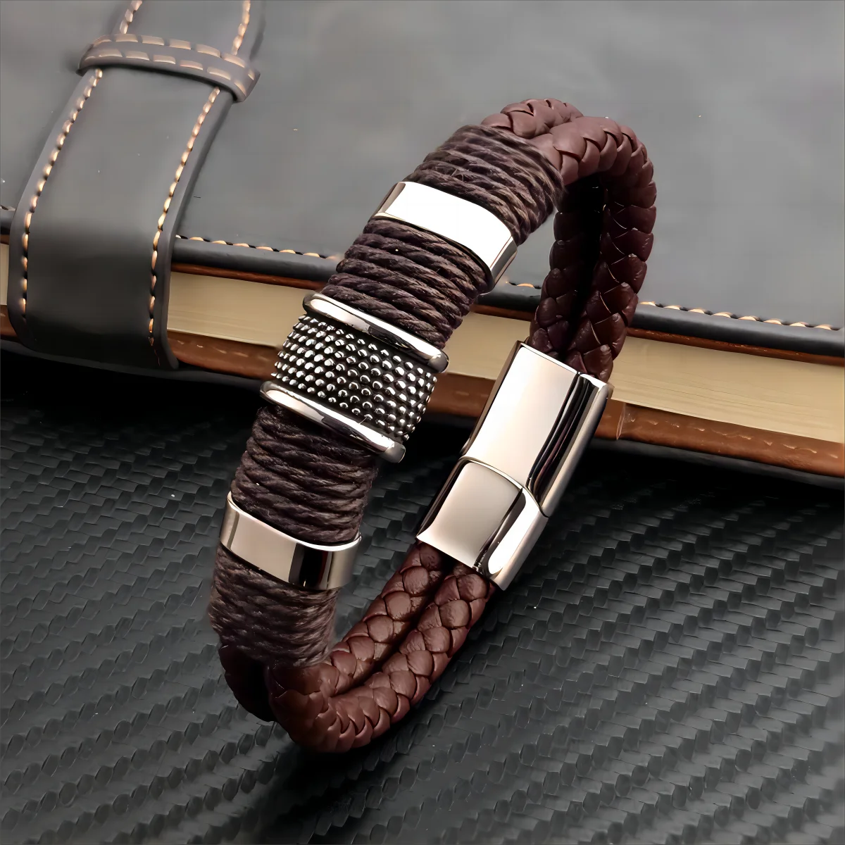 Vintage Multilayer Brown Genuine Leather Bracelet