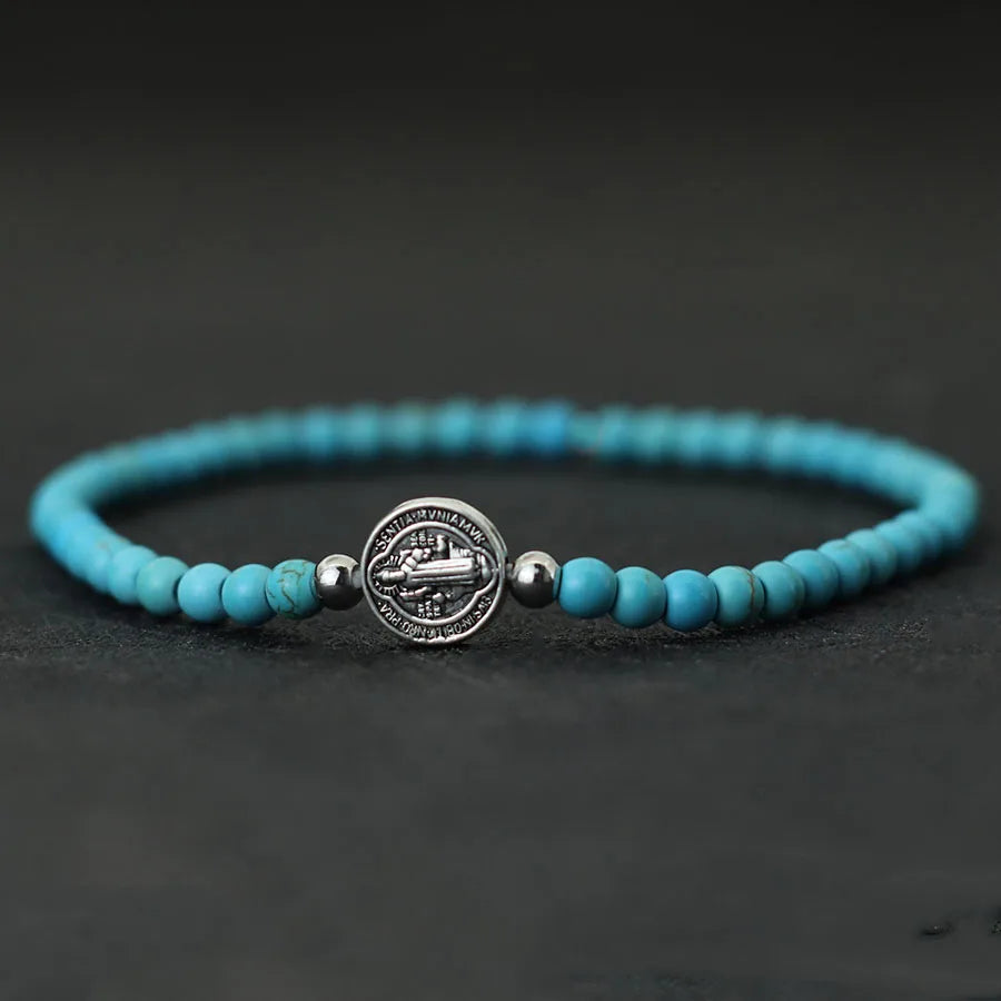 Trendy Jesus Cross Beaded Bracelet