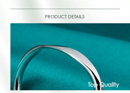 Sterling Silver Double Bead Cuff Bangle Bracelet