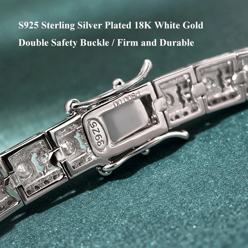 EWYA Luxury Certified Full Diamond Bracelet