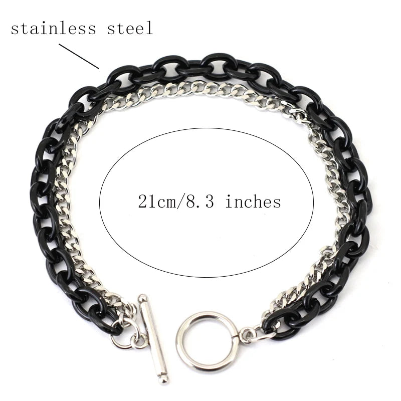 Stainless Steel Cuban Chain Bracelet
