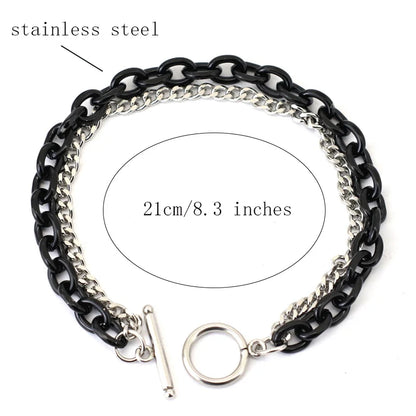 Stainless Steel Cuban Chain Bracelet