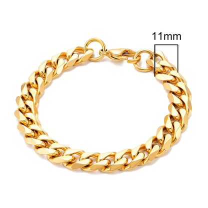 Locomotive Men Punk Rock Stainless Bracelet