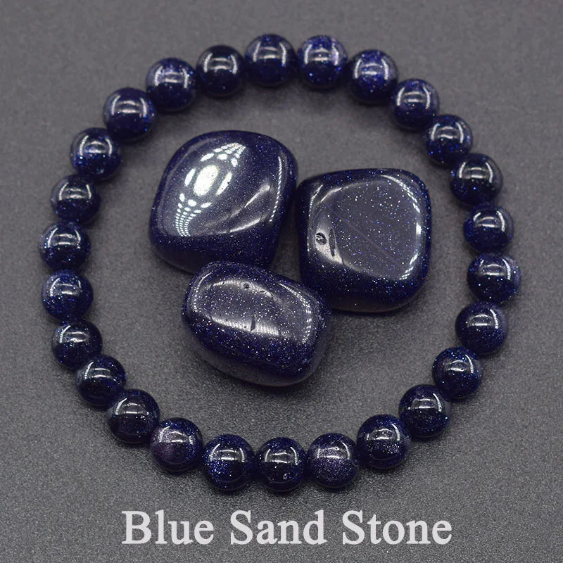 Real 5A Natural Lapis Lazuli Stone Beads Bracelet