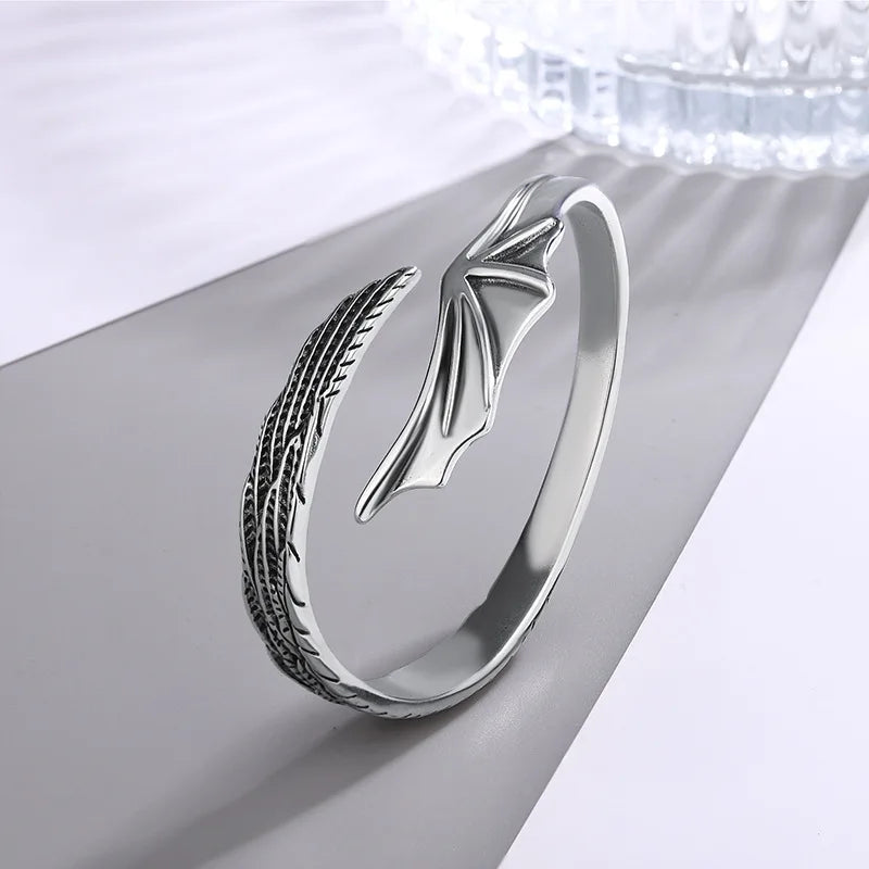 Feather Golden Flower Vintage Punk bracelet