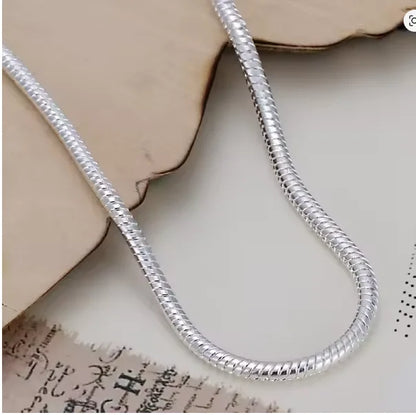 20cm Silver color 3MM Snake Chain Bracelets Factory Fashion Hot Top Quality Jewelry Charm Cute Women Lady Wedding